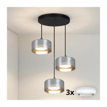 BRILAGI - Kábelen függesztett csillár AURA LUX 3xGX53/30W/230V fekete/füstszínű WO-OEM-CF-17-BK kép
