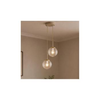 BRILAGI - Kábeles csillár STELLA 2xE27/60W/230V bézs/arany 85-011B kép