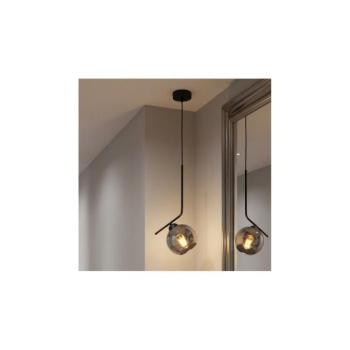 BRILAGI - Kábeles függőlámpa DIOR 1xE27/60W/230V fekete/füstszürke 59-006B kép