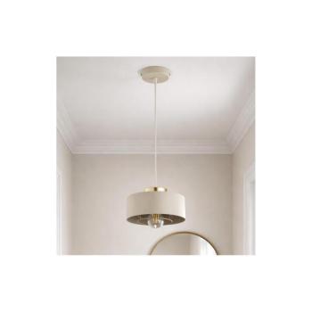 BRILAGI - Kábeles függőlámpa SPRING 1xE27/60W/230V átm. 20 cm bézs/arany 76-001B kép