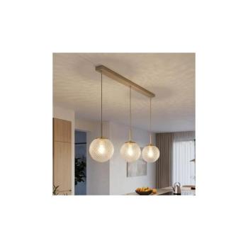 BRILAGI - Kábeles függőlámpa STELLA 3xE27/60W/230V bézs/arany 85-009B kép
