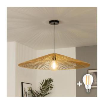 BRILAGI - kábeles LED csillár CERIA BOHO 1xE27/40W/230V átmérő 90 cm barna BG3987+EG781109 kép