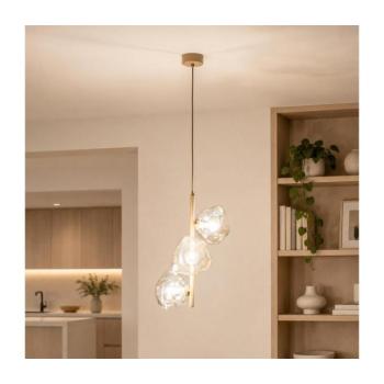BRILAGI - Kábelre függesztett csillár VULCANO 3xG9/8W/230V bézs/füstszínű bézs 11631 kép