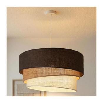 BRILAGI - Kábelre szerelt csillár TRIO 3xE27/60W/230V átm. 60 cm barna/bézs/fehér 8590828052593 kép
