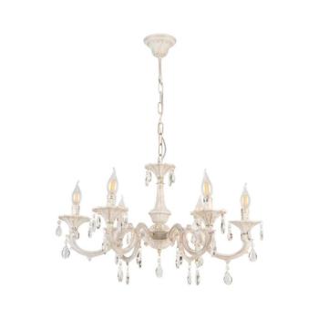 BRILAGI - Láncos csillár CLASSIC 6xE14/10W/230V krémszínű/patina bg72842 kép