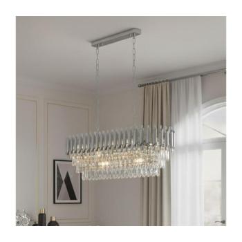 BRILAGI - Láncos csillár ECLIPSE 10xE14/10W/230V 78x28 cm ezüstszínű BG72447 kép