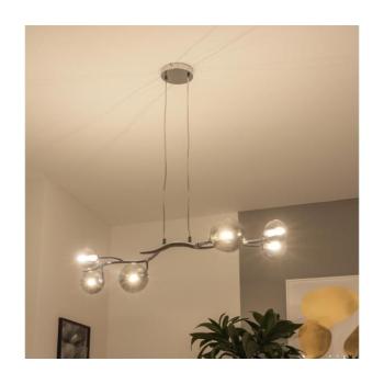 BRILAGI - LED csillár kábelen MISTEL 6xG9/3W/230V fekete króm/füstszínű 3009-6PCS kép