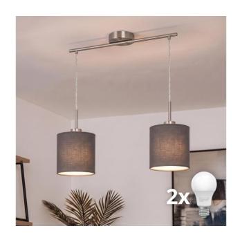 BRILAGI - LED csillár kábelen NUBILA 2xE27/60W/230V antracit EG32519+2xBG1574 kép