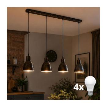 BRILAGI - LED csillár kábeles felfüggesztéssel RIDDY 4xE27/60W/230V réz/patina 8590828039228 kép
