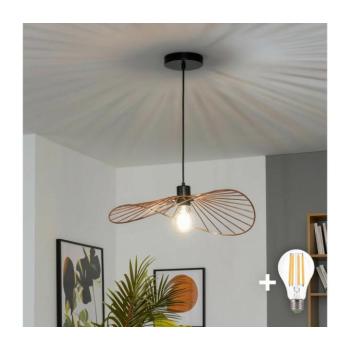 BRILAGI - LED csillár kábelre függesztett CERIA WIRE 1xE27/40W/230V 40x56 cm bronz BG3987+EG300151 kép