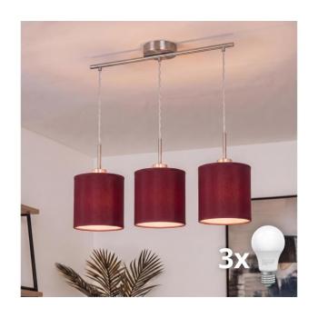 BRILAGI - LED csillár zsinóron NUBILA 3xE27/60W/230V pompeji vörös EG32521+3xBG1579 kép
