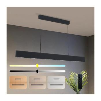 BRILAGI - LED Dimmelhető csillár zsinóron SLIMLINE LED/40W/230V 3000-6000K fekete + távirányító BRI154 kép