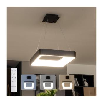 BRILAGI - LED, dimmelhető függeszték kábelen FALCON II LED/80W/230V 40x40 cm fekete + távirányító BRDC2669-400/CR kép