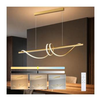 BRILAGI - LED dimmelhető függőlámpa kábelen SIGNATURE LED/50W/230V 120 cm arany + távirányító BRI1137 kép
