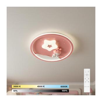 BRILAGI - LED dimmelhető gyerekszobai mennyezeti lámpa BUNNY LED/83W/230V 3000-6000K + távirányító BR1386-1 kép