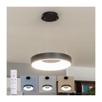 BRILAGI - LED dimmelhető kábeles csillár FALCON II LED/67W/230V átm. 40 cm fekete + távirányító BRDC2668-400/CR kép