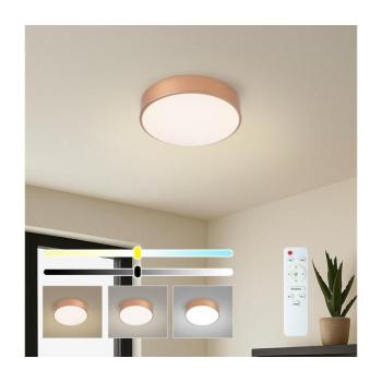 BRILAGI - LED dimmelhető mennyezeti lámpa POOL LED/24W/230V átmérő 20 cm rézszínű + távirányító BRI1012 kép