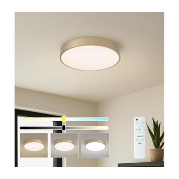 BRILAGI - LED dimmelhető mennyezeti lámpa POOL LED/48W/230V Ø 40 cm aranyszínű + távirányító BRI1018 kép