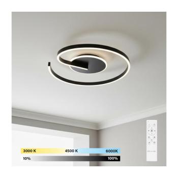 BRILAGI -LED Dimmelhető mennyezeti lámpa SPIRAL LED/56W/230V 3000/4000/6000K+távirányító BR7262/BBK-56W kép