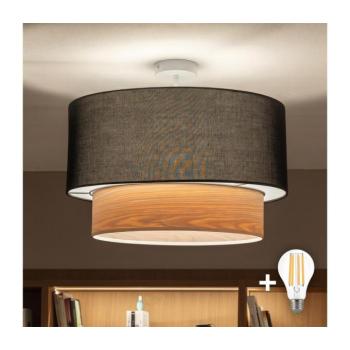 BRILAGI - LED felületre szerelhető csillár CERIA 1xE27/60W/230V Ø 50 cm fehér/fekete/bézs BG3992+EG781091 kép