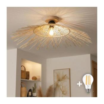 BRILAGI - LED felületre szerelhető csillár CERIA BOHO 1xE27/40W/230V átm. 100 cm bambusz/tölgy BG3985+EG781125 kép