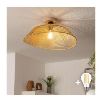BRILAGI - LED felületre szerelhető csillár CERIA BOHO 1xE27/40W/230V átmérő 50 cm barna/tölgy BG3985+EG781097 kép