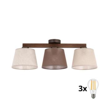 BRILAGI - LED felületre szerelhető csillár LATTE SABIA 3xE27/15W/230V fenyő/kevert 11567 kép