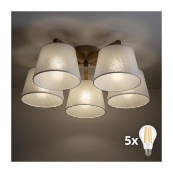 BRILAGI - LED felületre szerelhető csillár LATTE SABIA 5xE27/15W/230V fenyő/fehér 11581 kép