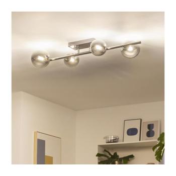 BRILAGI - LED felületre szerelhető csillár MILLA 4xG9/3W/230V fekete króm/füstszínű 7010-4CS kép