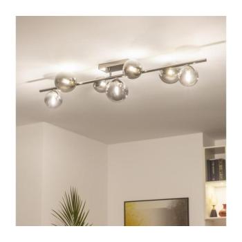 BRILAGI - LED felületre szerelhető csillár MILLA 7xG9/3W/230V fekete króm/füstszínű 7010-7CS kép