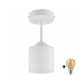 BRILAGI - LED felületre szerelhető csillár RETRO GLASS 1xE27/60W/230V átm. 10 cm fehér BG3992+NSTK7006 kép