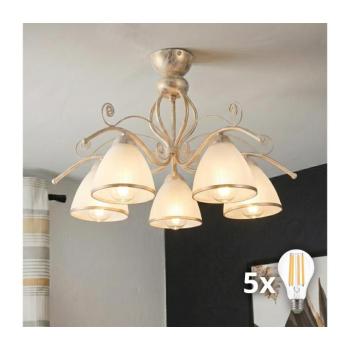 BRILAGI - LED felületre szerelt csillár ANTICO 5xE27/60W/230V 3000K fehér patina 8590828036869 kép