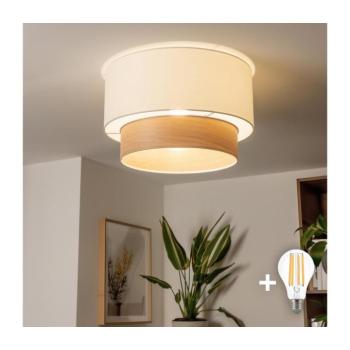 BRILAGI - LED felületre szerelt csillár CERIA 1xE27/40W/230V Ø 50 cm fehér/bézs BG3988+EG781089 kép