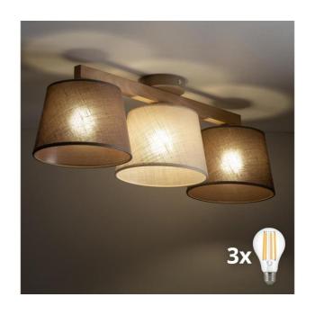 BRILAGI - LED felületre szerelt mennyezeti csillár LATTE SABIA 3xE27/15W/230V fenyő/mix 11568 kép
