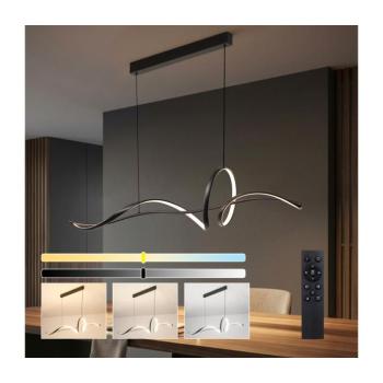 BRILAGI - LED, fényerőszabályozható kábeles függeszték SIGNATURE LED/55W/230V 120x23 cm fekete + távirányító BRI912 kép