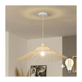 BRILAGI - LED függőlámpa kábelen CERIA BOHO 1xE27/40W/230V átm. 100 cm bambusz EG300171+EG781125 kép