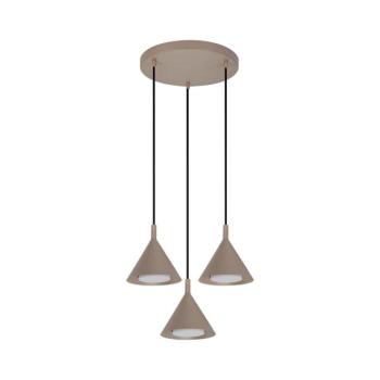 BRILAGI - LED Kábeles függőlámpa CONE TRIPLE ROUND 3xGX53/15W/230V bézs WO-E14-G11-BEI-OEM kép