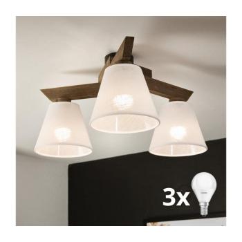 BRILAGI - LED mennyezeti lámpa ANTHONY 3xE14/40W/230V diófa/fehér 8590828610649 kép