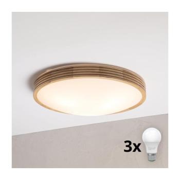 BRILAGI - LED mennyezeti lámpa CARVALHO MODERN SLIM 3xE27/60W/230V átm. 47,5 cm tölgy 8590828039426 kép