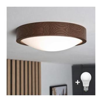 BRILAGI - LED mennyezeti lámpa CARVALHO SLIM 1xE27/15W/230V tölgy-dió átm. 27 cm 8590828607199 kép