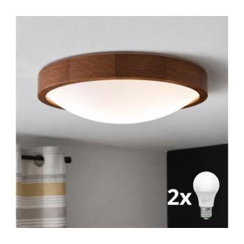 BRILAGI - LED mennyezeti lámpa CARVALHO SLIM 2xE27/15W/230V tölgy-cseresznye átmérő 37 cm 8590828607144 kép