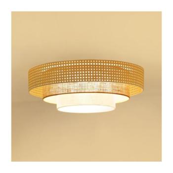 BRILAGI - LED mennyezeti lámpa CEDAR LUNETA LED/26W/230V rattan/barna/krémszínű 607940 kép