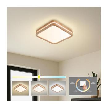 BRILAGI -LED Mennyezeti lámpa MOLINA SQUARE LED/32W/230V 3000/4000/6000K tölgy 30x30 cm BRI889 kép