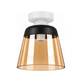 BRILAGI-LED Mennyezeti lámpa R GLASS 1xE27/60W/230V átm. 15,5cm fehér/füstbézs BG3991+NSTK7325 kép