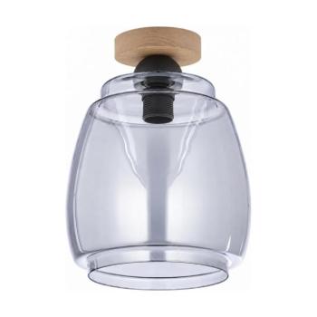 BRILAGI - LED mennyezeti lámpa R GLASS 1xE27/60W/230V Ø 26 cm tölgy/füstszürke BG3985+NSTK7417 kép