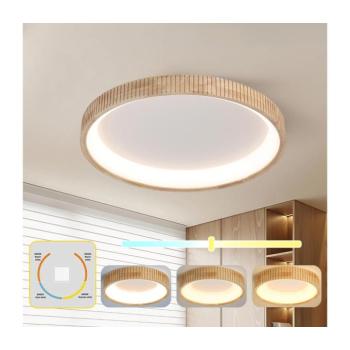BRILAGI - LED mennyezeti lámpatest FALCON WOOD MODERN LED/60W/230V átm. 80 cm, fa BRI555 kép