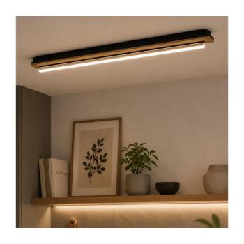 BRILAGI - LED mennyezeti lámpatest WOODY FLAT LED/25W/230V 118 cm tölgy/fekete 8590828039327 kép