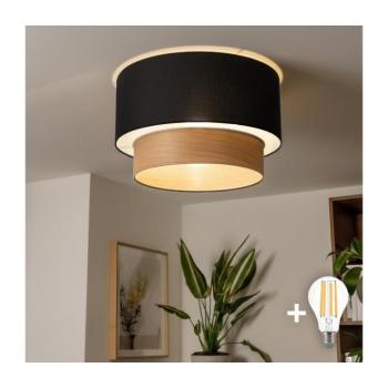 BRILAGI - LED ráépített csillár CERIA 1xE27/40W/230V Ø 50 cm fekete/bézs BG3991+EG781091 kép