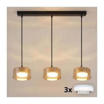 BRILAGI - LED RGB dimmelhető csillár AURA LUX 3xGX53/14W/230V Wi-Fi Tuya fekete/arany BG3464+3xIM1489 kép