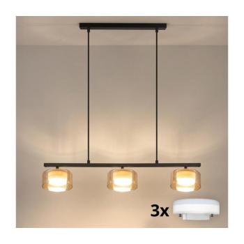 BRILAGI - LED RGB dimmelhető csillár AURA LUX 3xGX53/14W/230V Wi-Fi Tuya fekete/arany BG3466+3xIM1489 kép